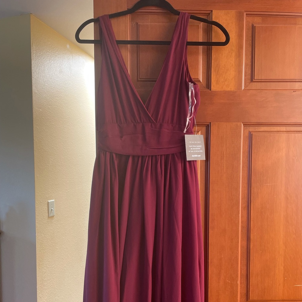 Charlotte Russe Slit Flowy Dress